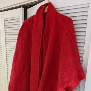 Vintage wool poncho